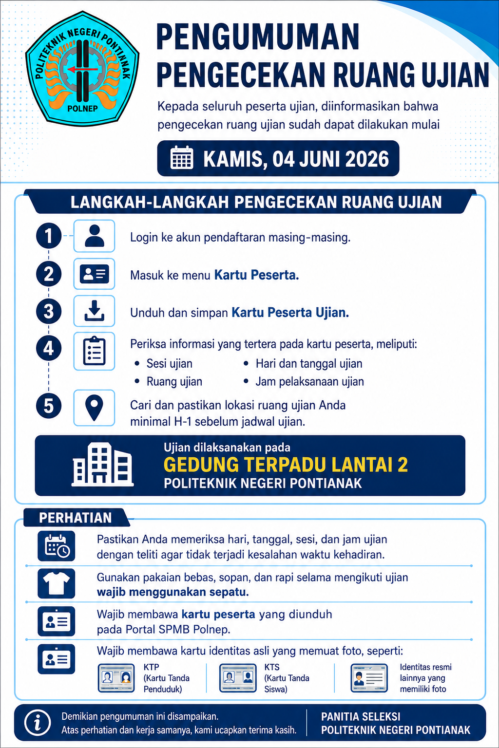 Pengecekan Ruangan UTBK